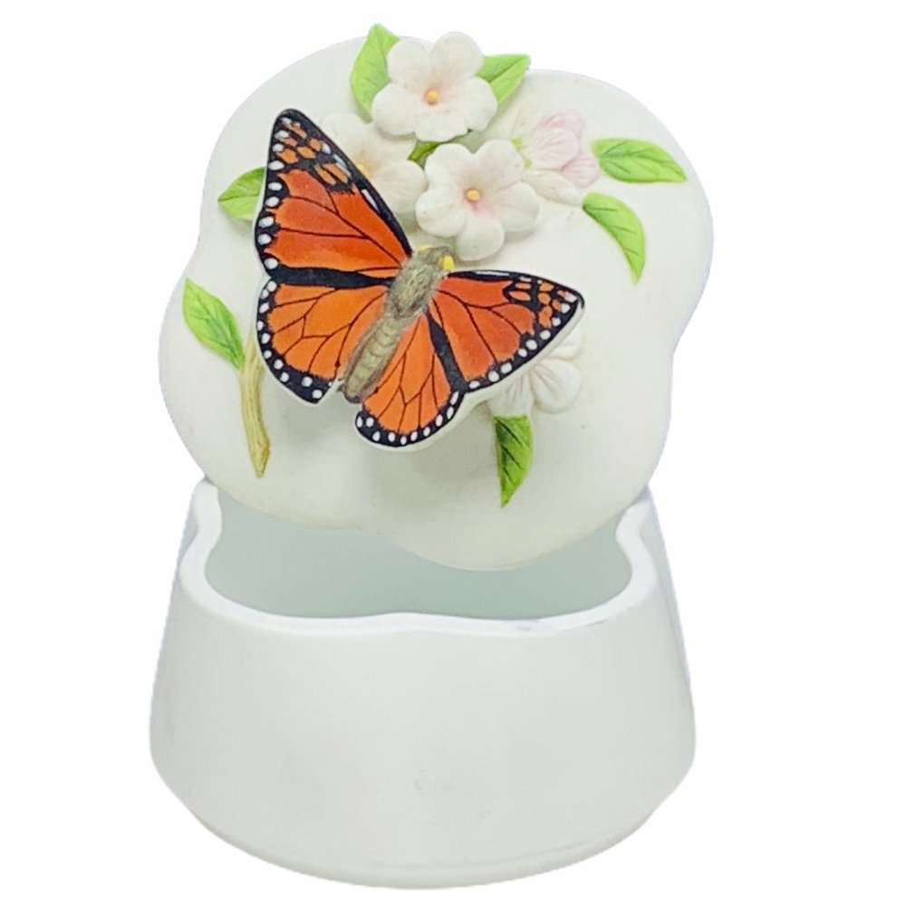 Otagiri Tiger butterfly jewelry box japan floral